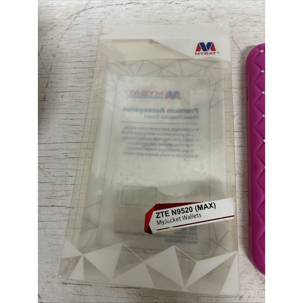 mybat phone cases For ZTE N9520 (max) Pink Quilted With Screen Protected